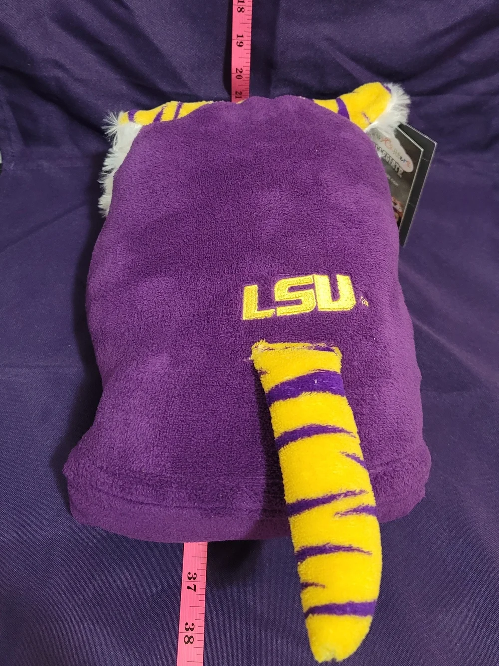 NCAA LSU Tigers Comfy Critters Childs Hooded Blanket